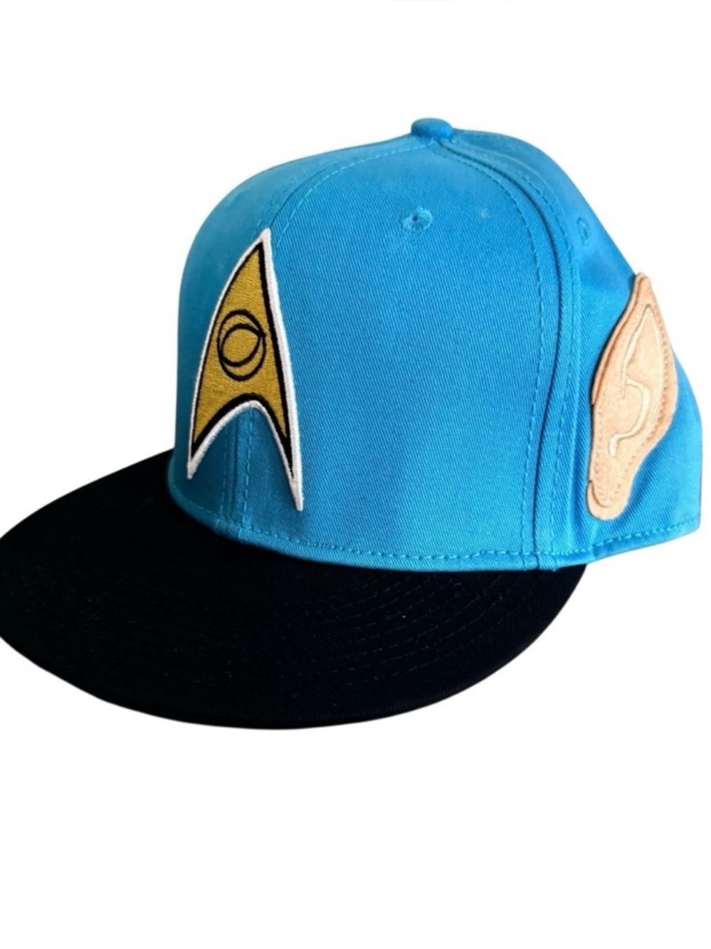 RARE Star Trek Voyager Spock Snapback Hat Blue and Black Cap Licensed 2013